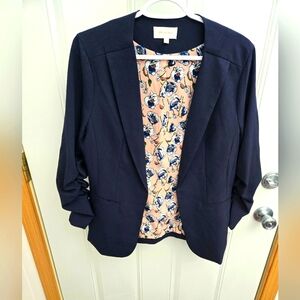 Skies Are Blue (Stitch Fix) Brand Collarless Blazer